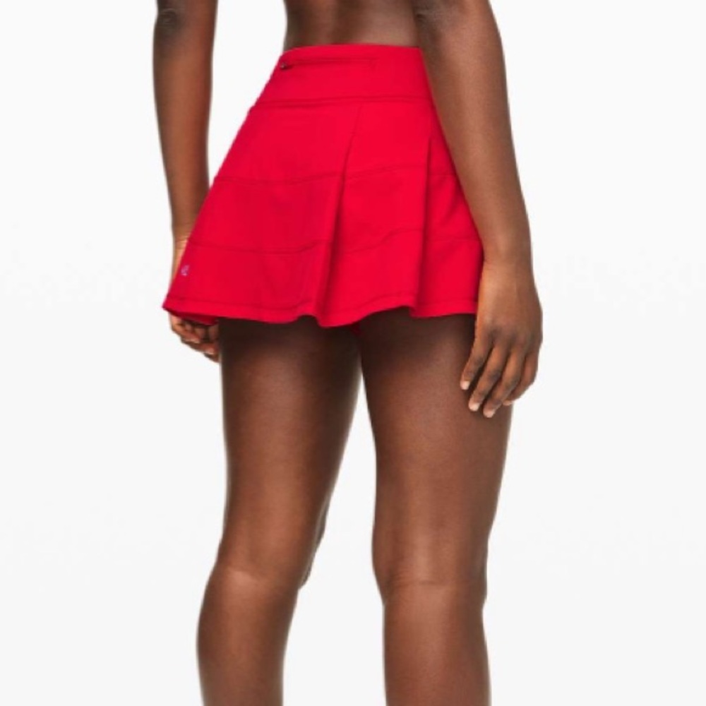 Lululemon Pace Rival Skirt Size 4 Regular 13" Dark Red EXCELLENT CONDITION